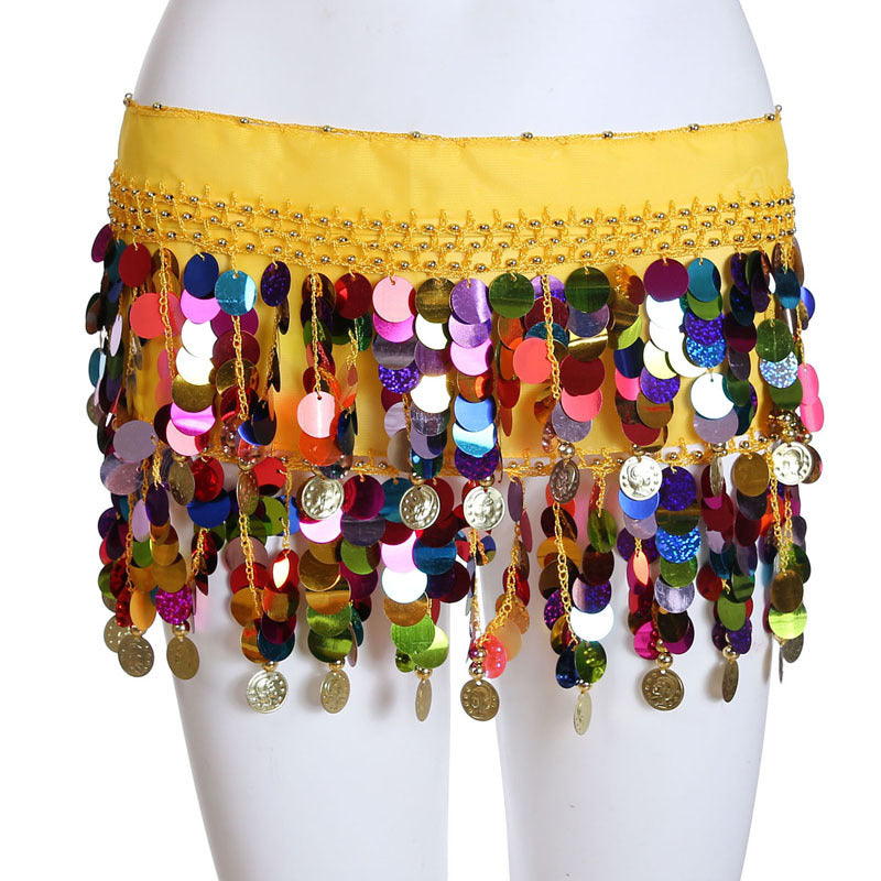 Belly Dancer Sequined Coin Belt