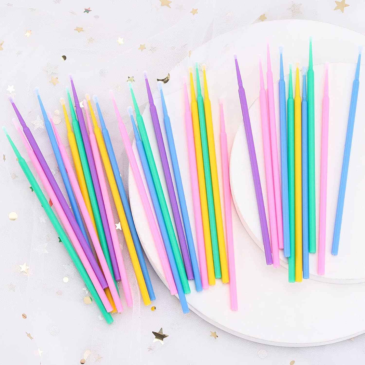 200 - 500 Pcs Disposable Micro Applicator Brushes for Eyelash Extensions and Makeup