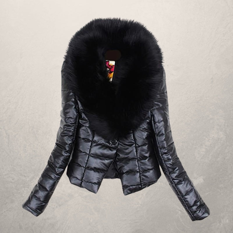 Autumn and winter faux fur short coat