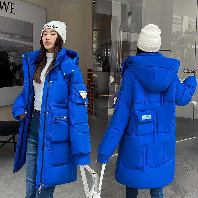 Women Candy-colored Down Cotton-padded Jacket