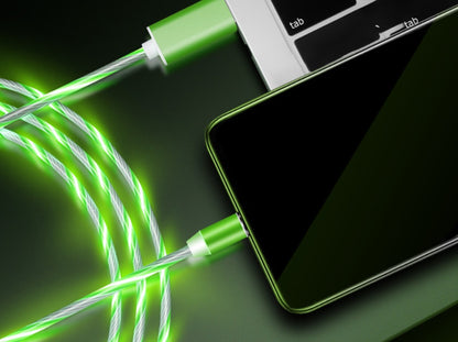 Flowing Light Magnetic Data Line Cable for Effortless Charging