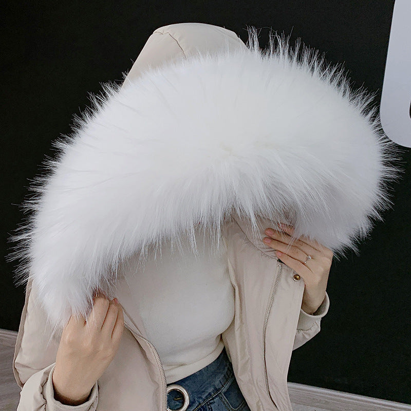 Faux fur fur collar