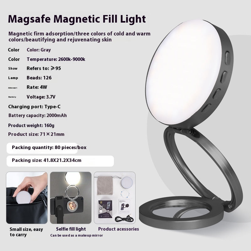 Magnetic Mobile Phone Fill-in Light Photography