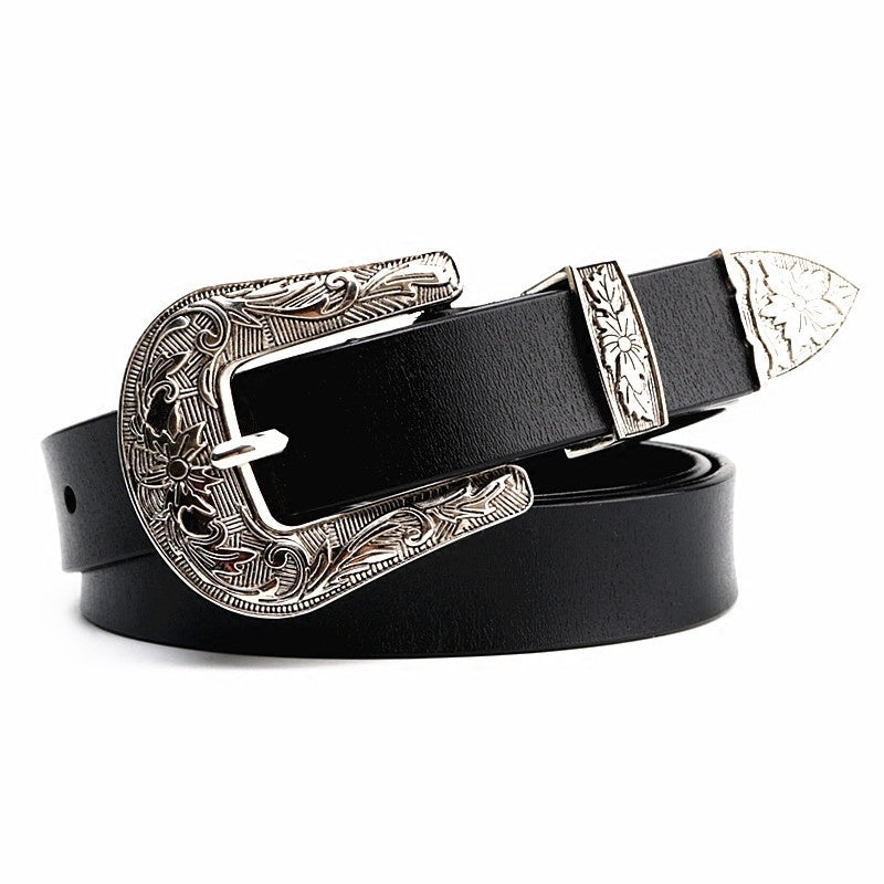 Vintage fashion carved belt