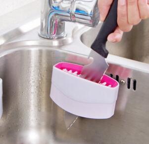 Creative Kitchen Knife and Fork Cleaning Brush for Effortless Maintenance - Mallora Shop