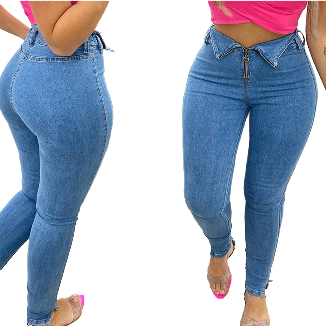 Modische, lässige Jeans mit Jeans