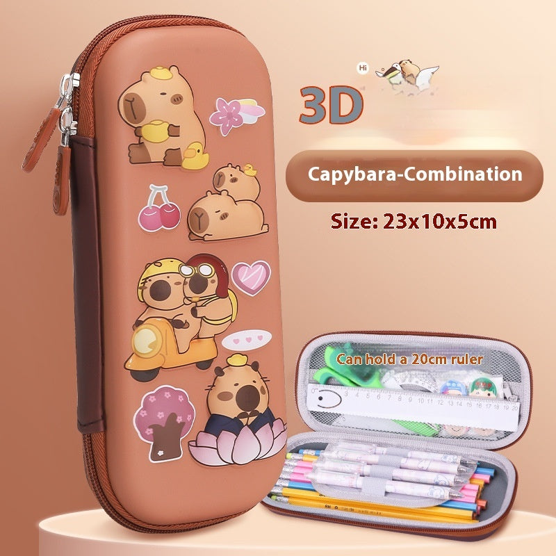 Cartoon 3D Three-dimensional Capabala Children's Stationery Box