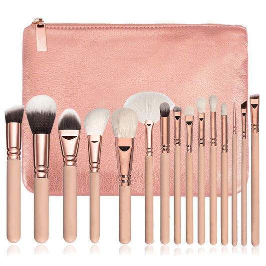 15 Pieces Makeup Brush Set - All-in-One Complete Makeup Tools for Flawless Application