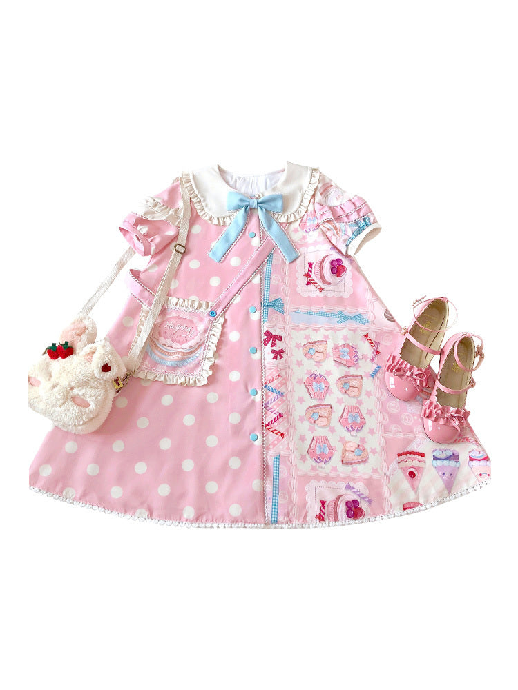 Lolita Sweet Style Short Sleeve Princess Dress