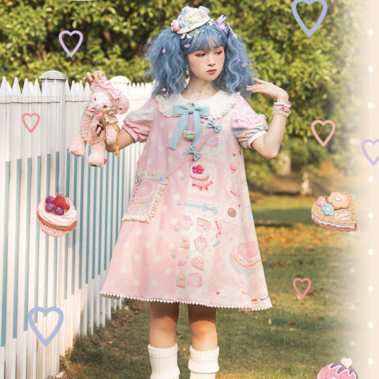 Lolita Sweet Style Short Sleeve Princess Dress