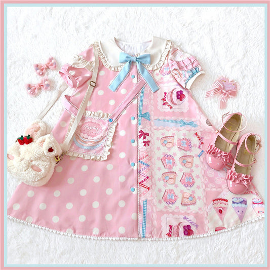 Lolita Sweet Style Short Sleeve Princess Dress