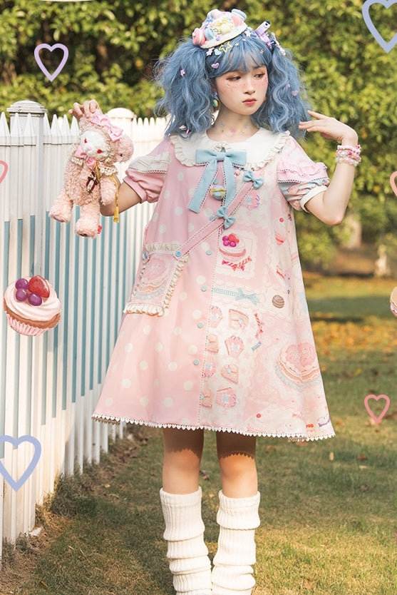 Lolita Sweet Style Short Sleeve Princess Dress