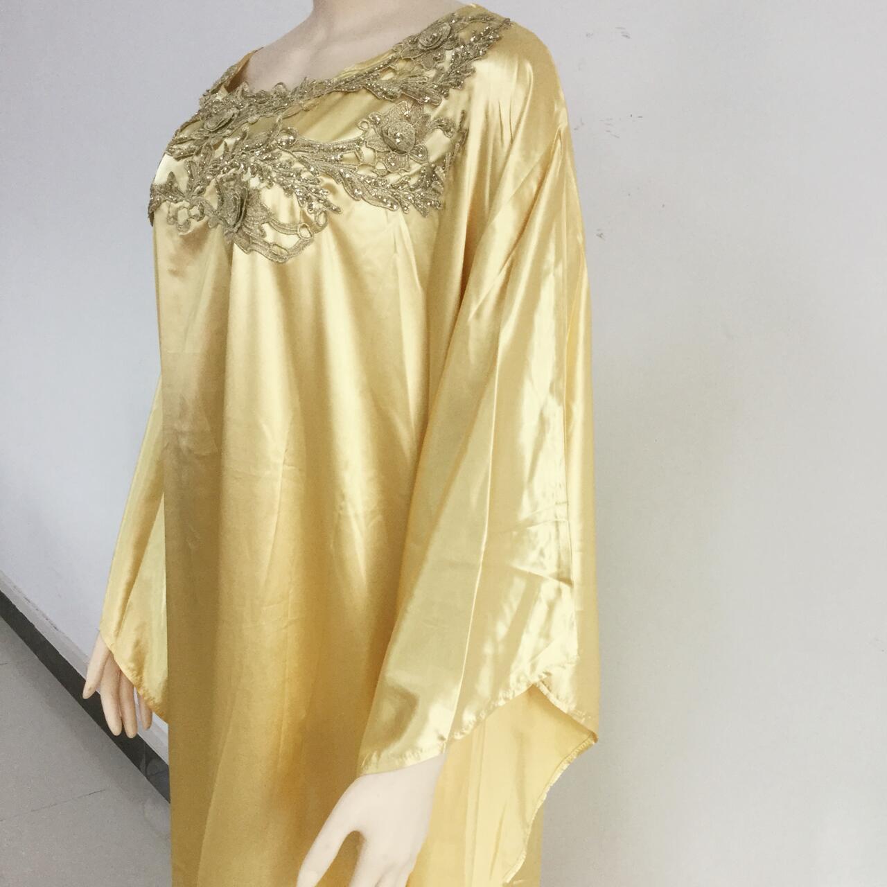 Faux Silk Cloth Round Tie Diamond Lace Robe Loose Dress