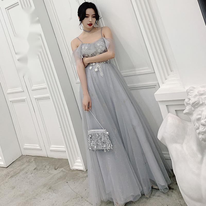 Grey bridesmaid dress