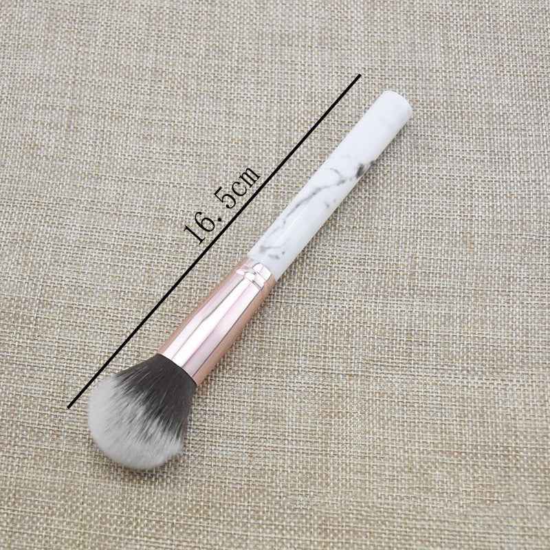 Single Marble Makeup Brush Pattern Flame Repairing Highlight Blush Brush