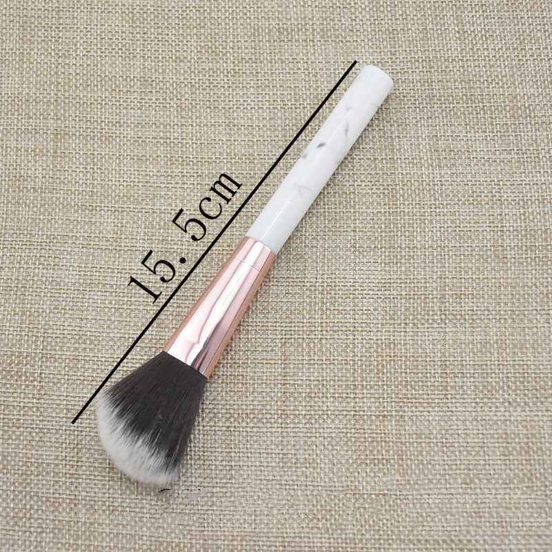 Single Marble Makeup Brush Pattern Flame Repairing Highlight Blush Brush