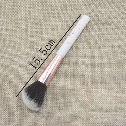 Single Marble Makeup Brush Pattern Flame Repairing Highlight Blush Brush