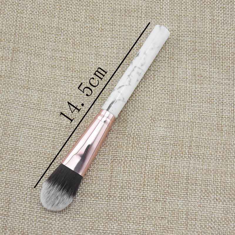 Single Marble Makeup Brush Pattern Flame Repairing Highlight Blush Brush