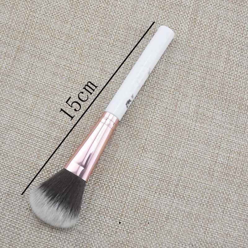 Single Marble Makeup Brush Pattern Flame Repairing Highlight Blush Brush