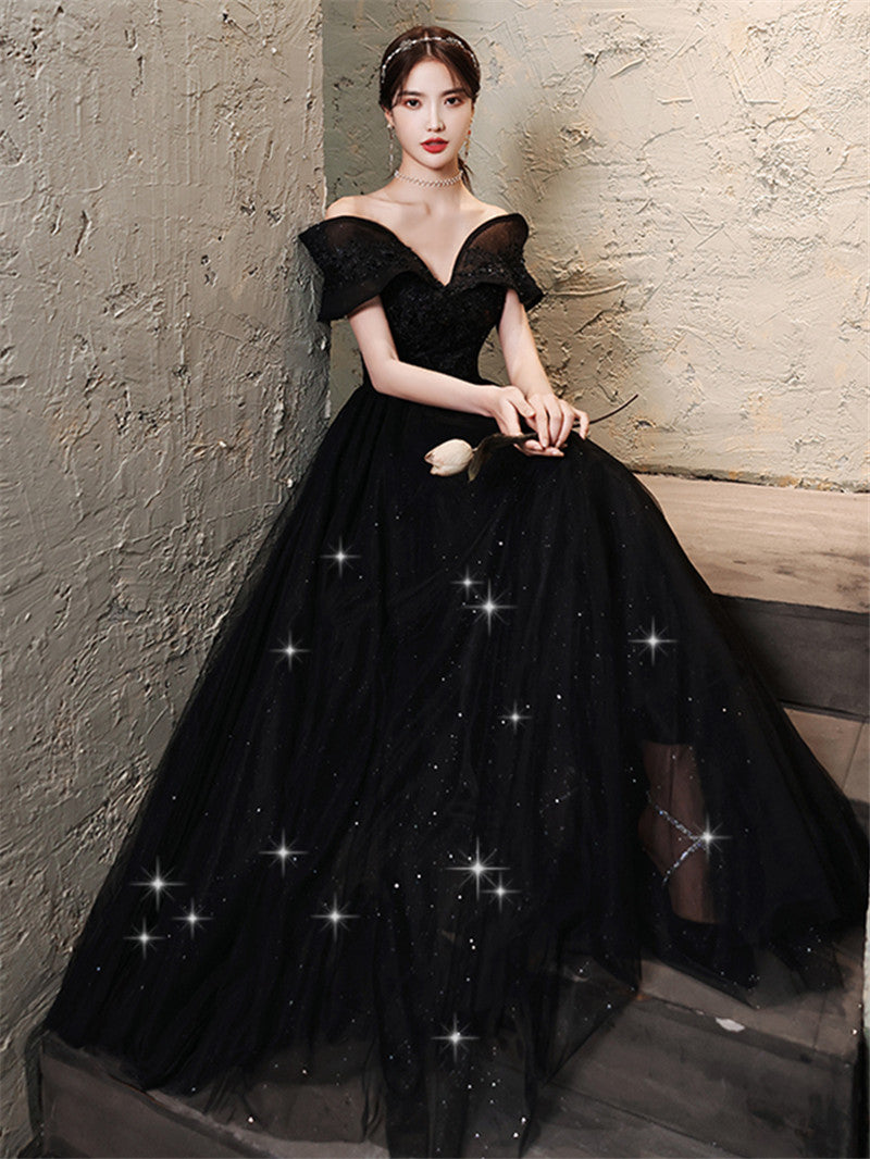 High-end Temperament French Light Luxury Long Evening Dress