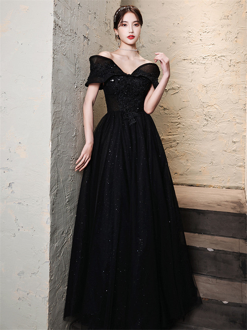 High-end Temperament French Light Luxury Long Evening Dress