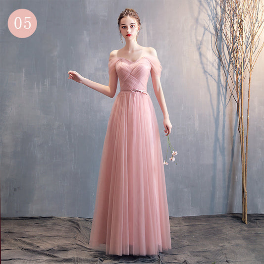 Ladies Fashion Long Simplek Evening Dress