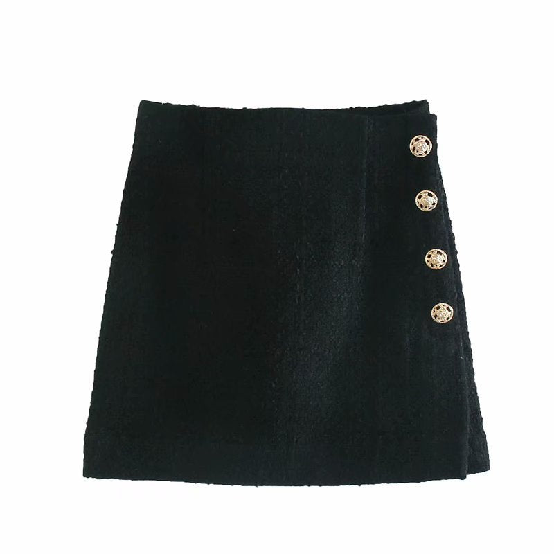 European And American Style Texture Short SuitJacket 7970679 Stitching Mini Skirt