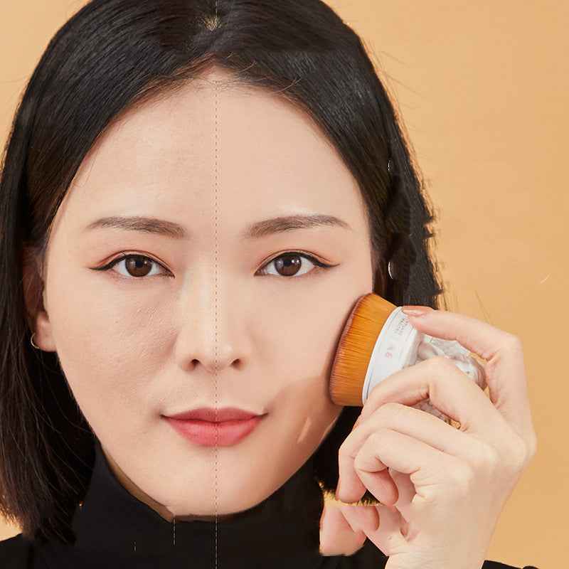 New Foundation Brush, Base Makeup Brush, Easy To Use, With Lid, High Density