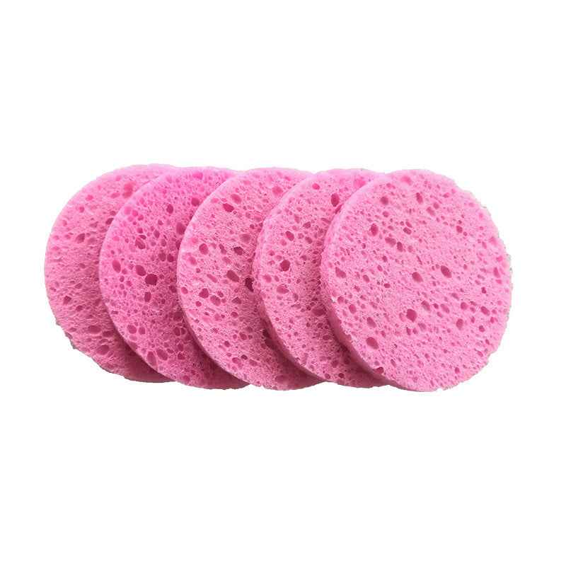 5 PCS Thickened Round Soft Clean Face Wash Sponge