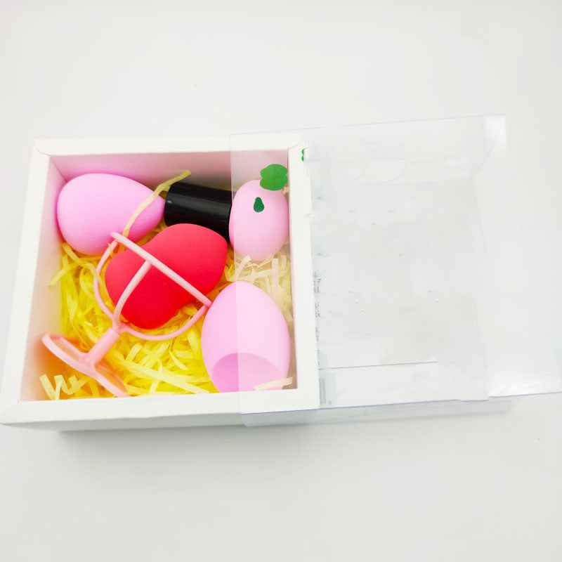 Wet And Dry Beauty Egg Set Mushroom Head Cushion Puff Boxed