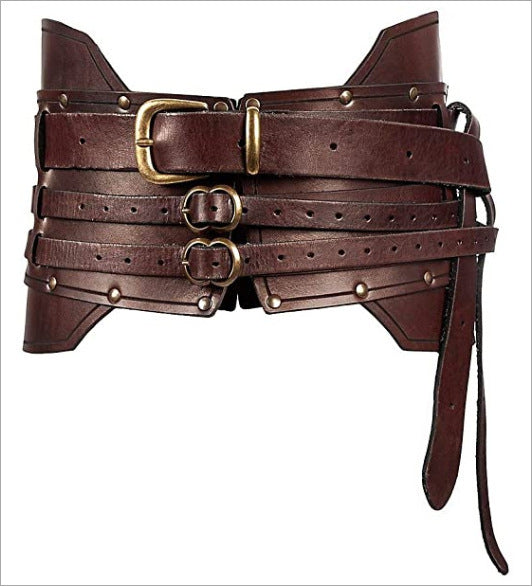 European Medieval Warrior Leather Waist Protector