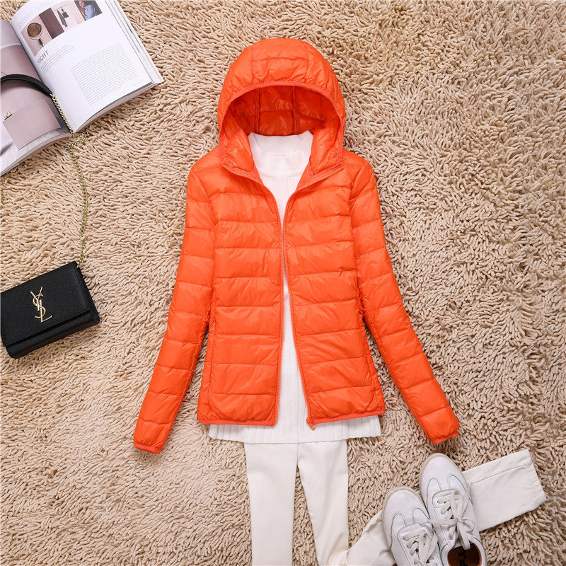 Loose Jacket Plus Fat Plus Size Light And Thin Down Jacket Women Short Short Fat Sister Catty Fat Mm Special Mother Thin