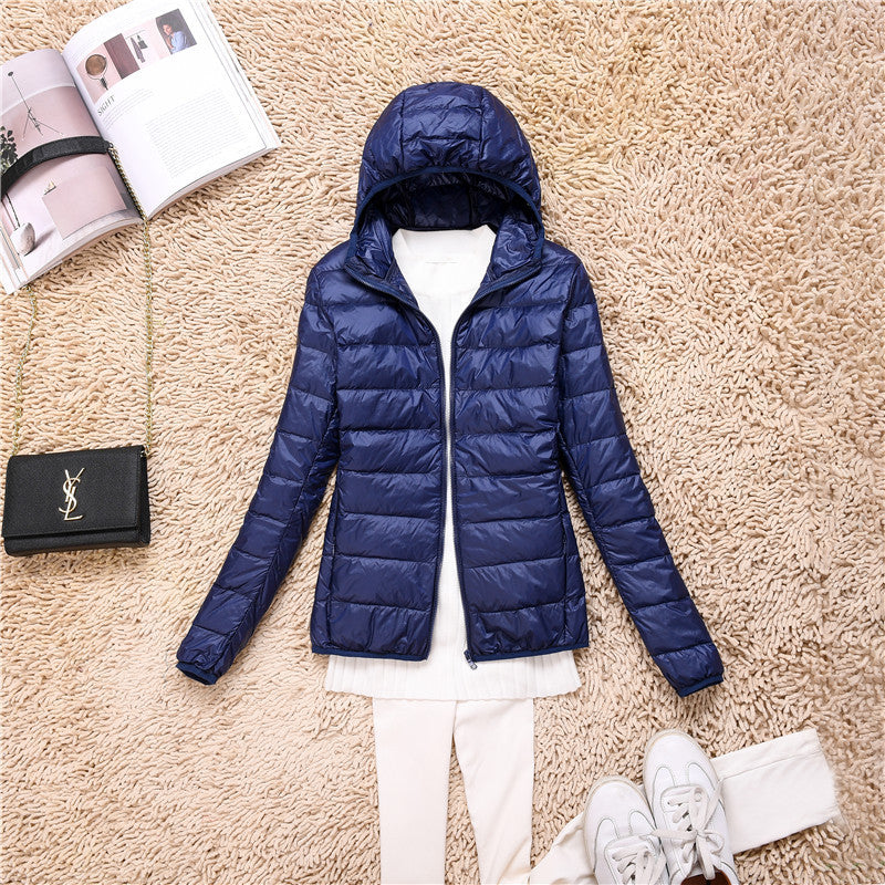 Loose Jacket Plus Fat Plus Size Light And Thin Down Jacket Women Short Short Fat Sister Catty Fat Mm Special Mother Thin