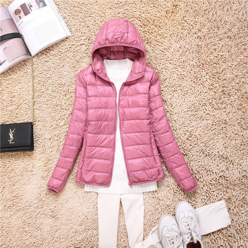 Loose Jacket Plus Fat Plus Size Light And Thin Down Jacket Women Short Short Fat Sister Catty Fat Mm Special Mother Thin