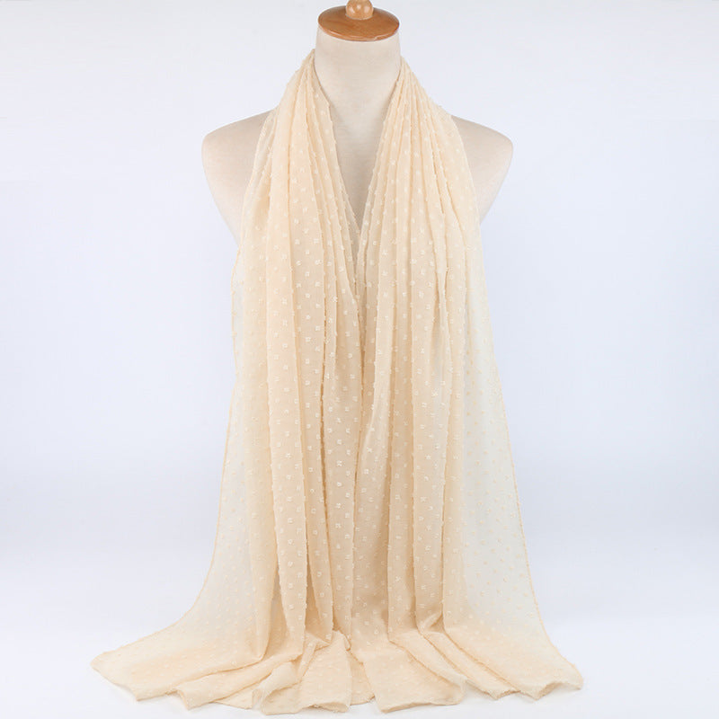 Thick Chiffon Long Scarf