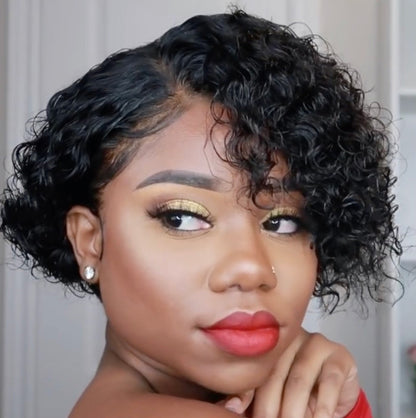 European And American Short Curly Hair Wigs