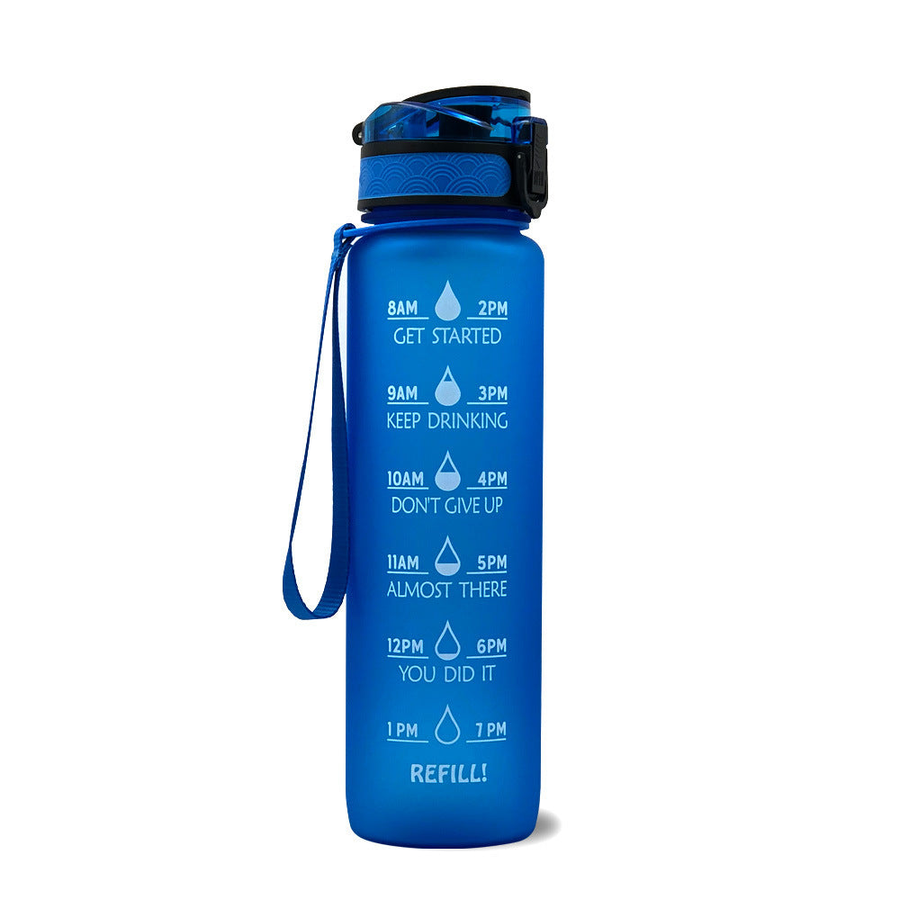 1L Motivational Water Bottle with Time Marker for Hydration Success - Mallora Shop