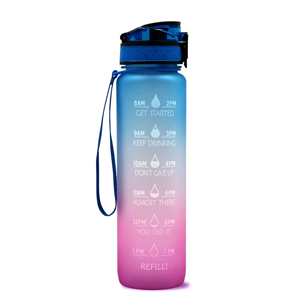 1L Motivational Water Bottle with Time Marker for Hydration Success - Mallora Shop