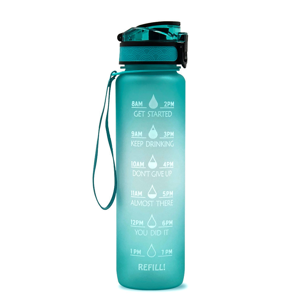 1L Motivational Water Bottle with Time Marker for Hydration Success - Mallora Shop