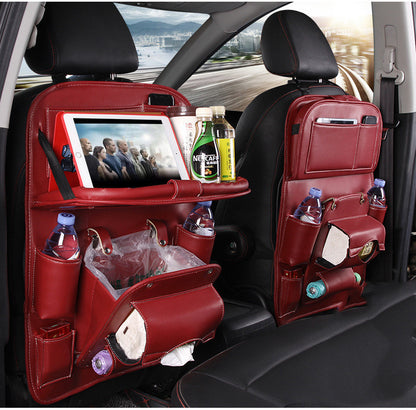 PU Leather Car Storage Bag - Multifunctional Organizer for Ultimate Car Convenience
