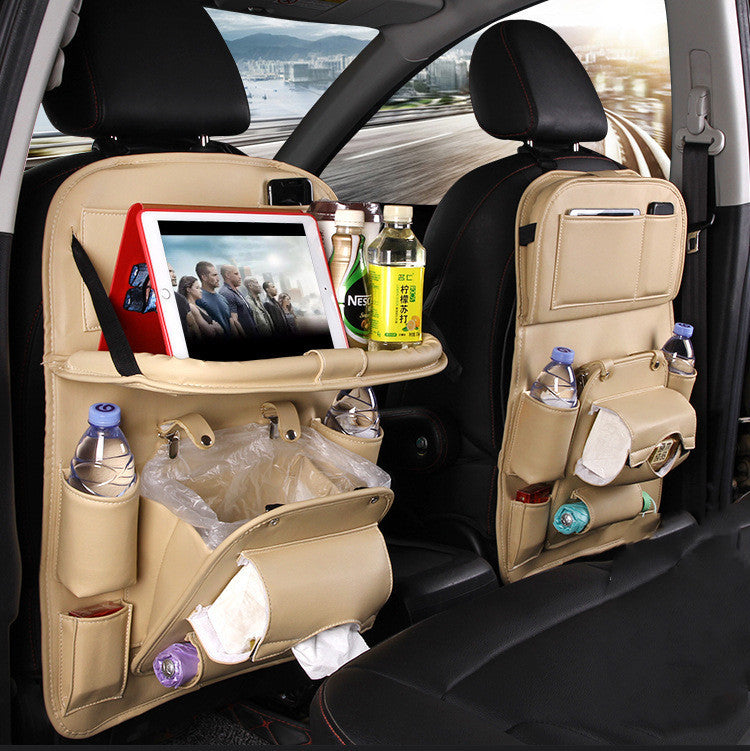PU Leather Car Storage Bag - Multifunctional Organizer for Ultimate Car Convenience