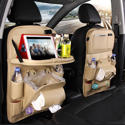PU Leather Car Storage Bag - Multifunctional Organizer for Ultimate Car Convenience