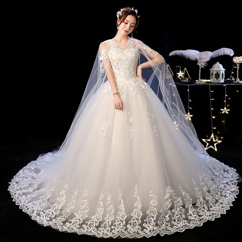 Wedding Dress Female Short Shoulder Simple Short