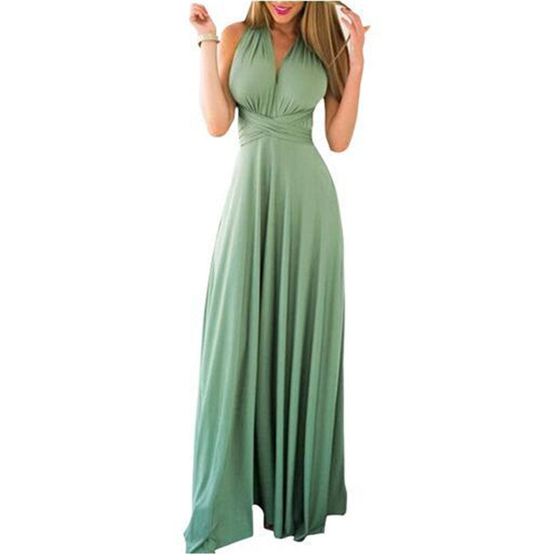 Women Boho Club Dress Bandage Long Dress Party Robe Longue