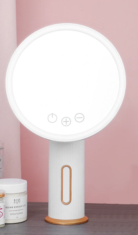 Desktop LED Makeup Mirror with Light for Flawless Application - Mallora Shop