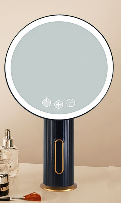 Desktop LED Makeup Mirror with Light for Flawless Application - Mallora Shop