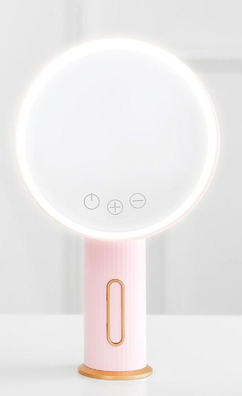 Desktop LED Makeup Mirror with Light for Flawless Application - Mallora Shop