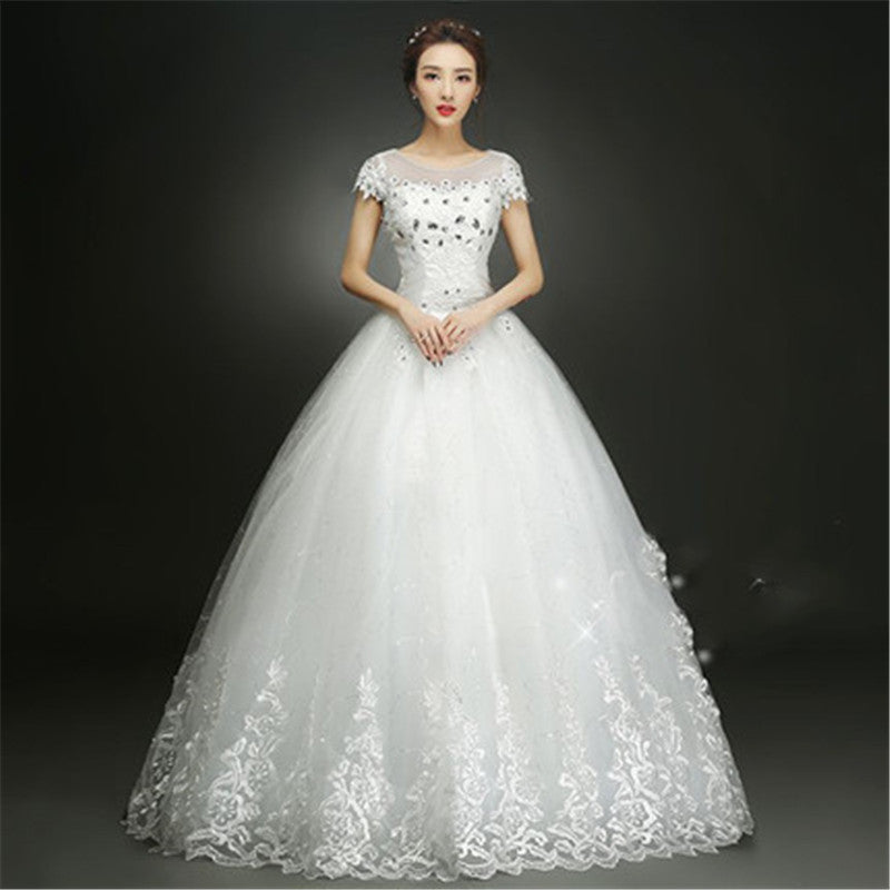 Wedding Dress Bridal Sleeves Wedding Wedding Dress Was Thin And Thin