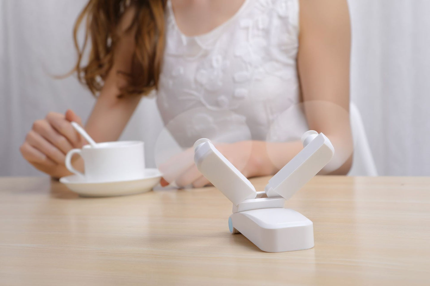 Handheld Mini Fan V36 Double Head USB Folding Fan