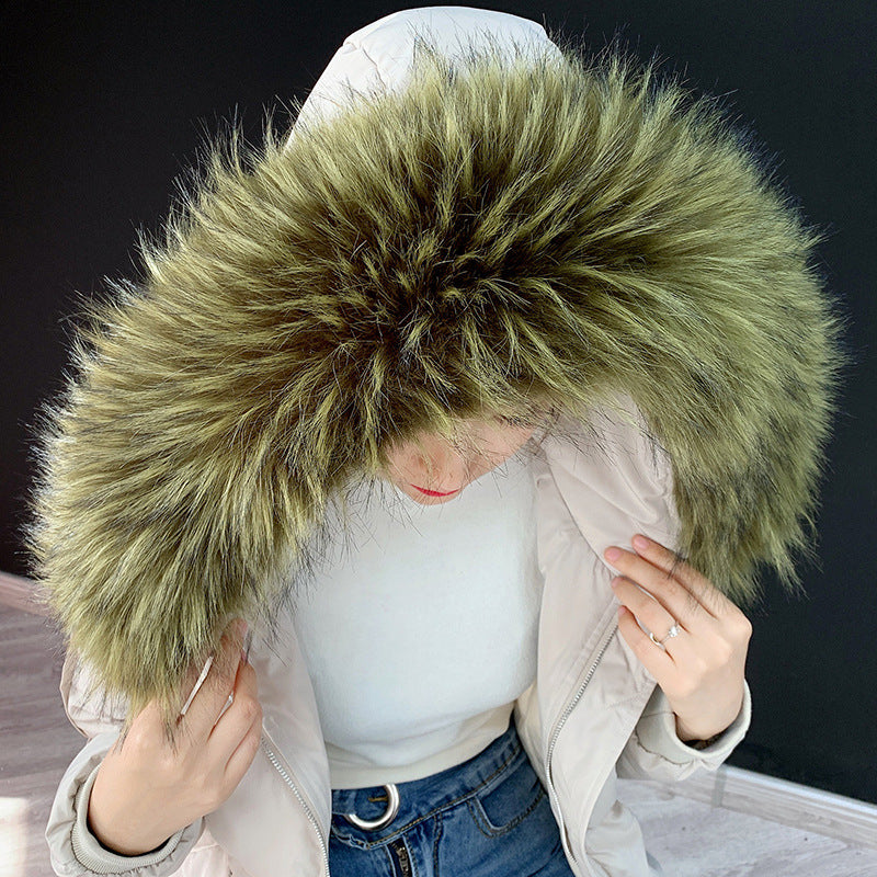 Faux fur fur collar